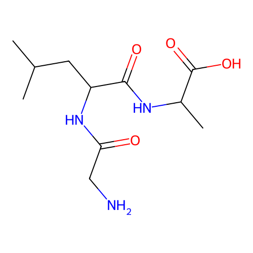 H-Gly-DL-Leu-DL-Ala-OH structure