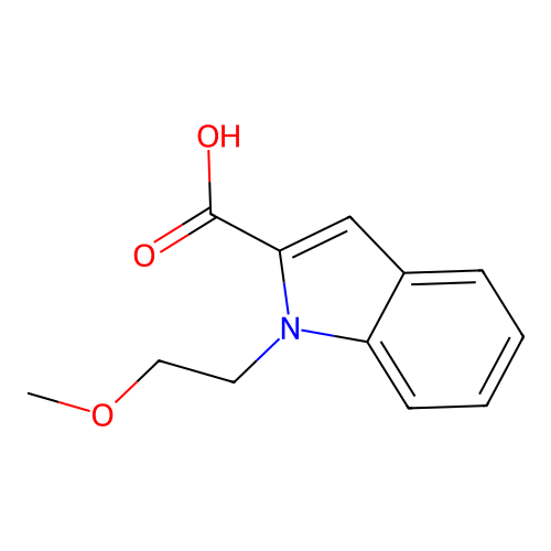 1-(2-methoxyethyl)-1H-indole-2-carboxylic acid structure