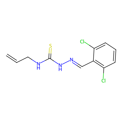1-[(2,6-Dichlorophenyl)methylideneamino]-3-prop-2-enylthiourea structure