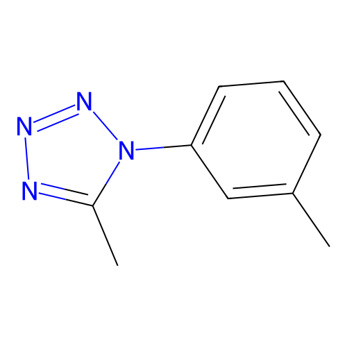5-methyl-1-(3-methylphenyl)-1H-tetrazole structure