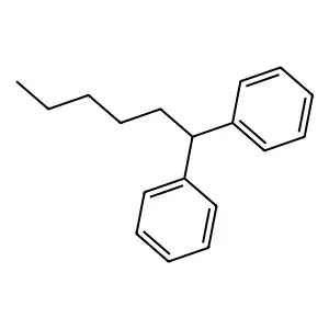 1,1-二苯基己烷 structure
