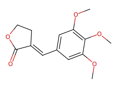3-[(3,4,5-Trimethoxyphenyl)methylidene]oxolan-2-one structure