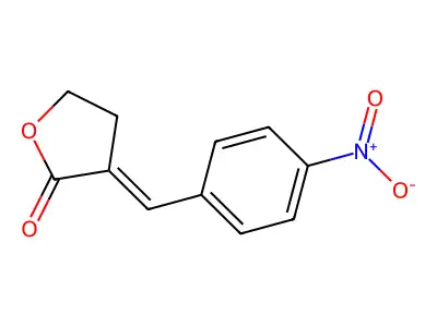 3-[(4-Nitrophenyl)methylidene]oxolan-2-one structure