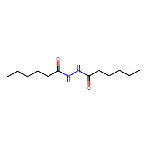 Hexanoic acid,2-(1-oxohexyl)hydrazide structure