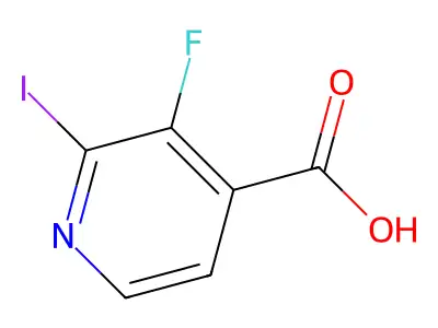 3-Fluoro-2-iodopyridine-4-carboxylic acid structure
