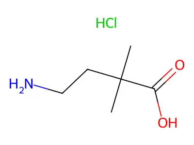 4-氨基-2,2-二甲基丁酸 structure