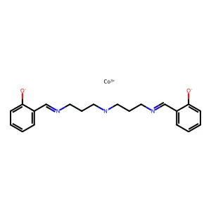 Cobalt, ((2,2'-(iminobis(3,1-propanediylnitrilomethylidyne))bis(phenolato))(2-)-N,N',N'',O,O')- structure