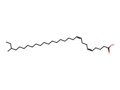 26-甲基二十八碳-5,9-二烯酸 structure