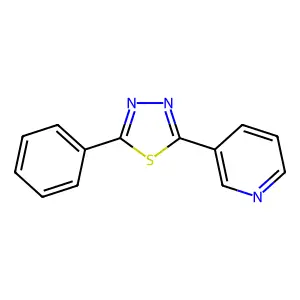 Pyridine, 3-(5-phenyl-1,3,4-thiadiazol-2-yl)- structure