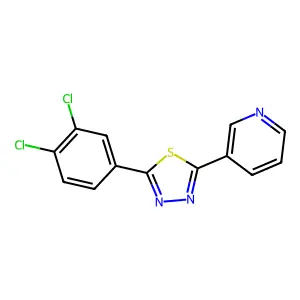 3-(5-(3,4-Dichlorophenyl)-1,3,4-thiadiazol-2-yl)pyridine structure