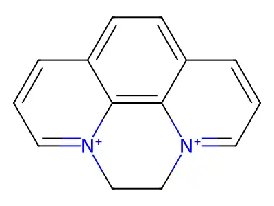 5,6-Dihydropyrazino[1,2,3,4-lmn]-1,10-phenanthrolinediium structure