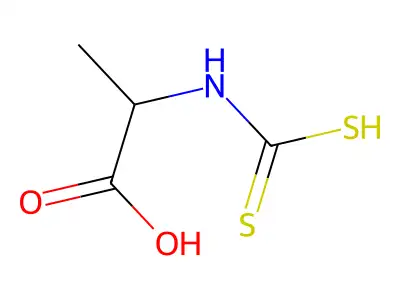 2-(Dithiocarboxyamino)propanoic acid structure