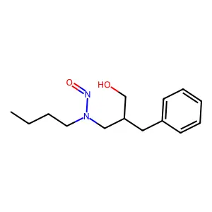 (R)-N-Nitroso-N-(2-benzyl-3-hydroxypropyl)butylamine structure