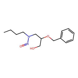 (S)-N-Nitroso-N-(2-benzyloxy-3-hydroxypropyl)butylamine structure