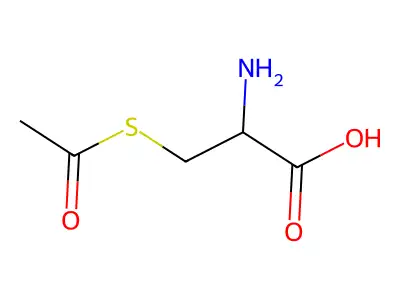3-(Acetylthio)-2-aminopropanoic acid structure