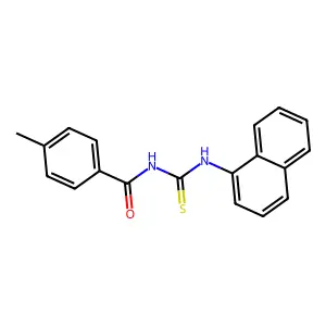 4-methyl-N-(naphthalen-1-ylcarbamothioyl)benzamide structure