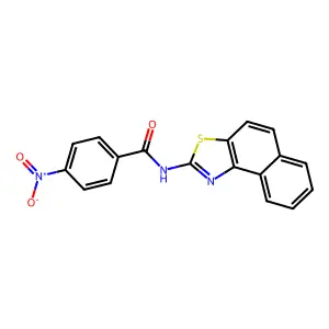 N-(naphtho[1,2-d]thiazol-2-yl)-4-nitrobenzamide structure