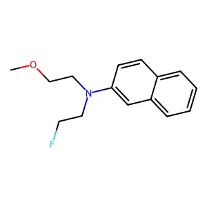 2-Naphthylamine, N-(2-fluoroethyl)-N-(2-methoxyethyl)- structure