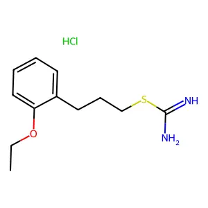 Pseudourea, 2-(3-(2-ethoxyphenyl)propyl)-2-thio-, hydrochloride structure