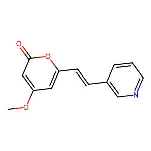 4-Methoxy-6-[2-(3-pyridinyl)ethenyl]-2H-pyran-2-one structure