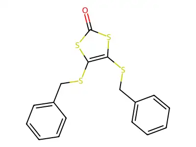 4,5-Bis(benzylsulfanyl)-2H-1,3-dithiol-2-one structure