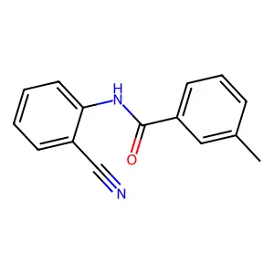 N-(2-cyanophenyl)-3-methylbenzamide structure