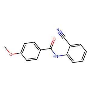 N-(2-cyanophenyl)-4-methoxybenzamide structure