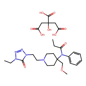 Alfentanil citrate structure