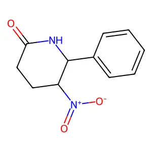 5-Nitro-6-phenylpiperidin-2-one structure