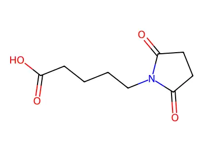 5-(2,5-Dioxopyrrolidin-1-yl)pentanoic acid structure
