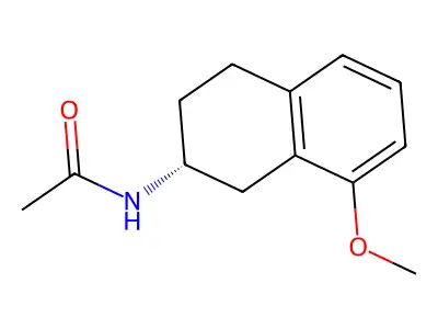 2-Acetamido-8-methoxytetralin structure