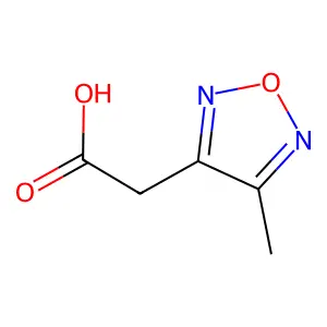 2-(4-Methyl-1,2,5-oxadiazol-3-yl)acetic acid structure