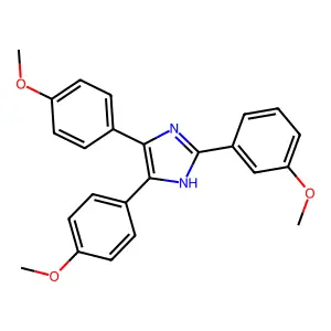 2-(3-methoxyphenyl)-4,5-bis(4-methoxyphenyl)-1H-imidazole structure
