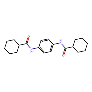 N-[4-(cyclohexanecarbonylamino)phenyl]cyclohexanecarboxamide structure