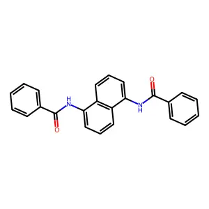 N-(5-苯甲酰氨基萘-1-基)苯甲酰胺 structure