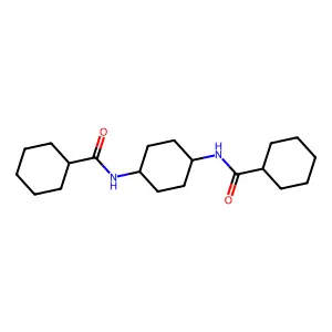 Cyclohexanecarboxamide, N,N'-1,4-cyclohexanediylbis- structure