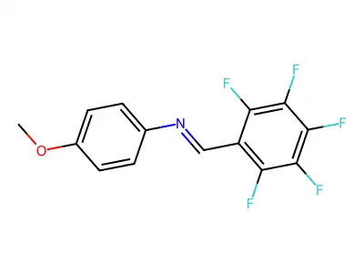 (E)-N-(4-Methoxyphenyl)-1-(pentafluorophenyl)methanimine structure