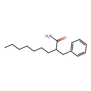 2-Benzylnonanamide structure