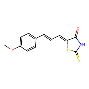 4-Thiazolidinone, 5-[3-(4-methoxyphenyl)-2-propenylidene]-2-thioxo- structure