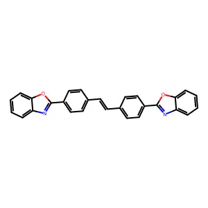 4,4'-Bis(2-benzoxazolyl)stilbene structure