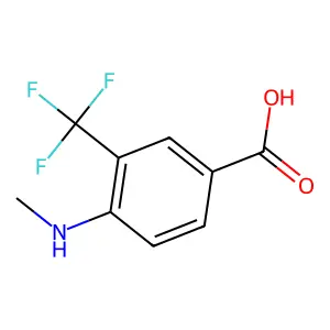4-(Methylamino)-3-(trifluoromethyl)benzoic acid structure