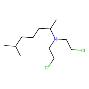 N,N-双(2-氯乙基)-6-甲基庚-2-胺 structure