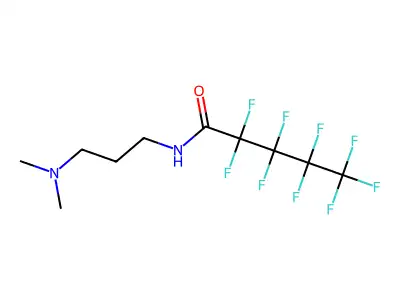N-[3-(dimethylamino)propyl]-2,2,3,3,4,4,5,5,5-nonafluoropentanamide structure