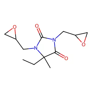 5-Ethyl-1,3-diglycidyl-5-methylhydantoin structure