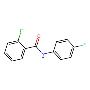 2-chloro-N-(4-fluorophenyl)benzamide structure