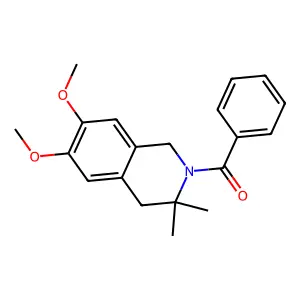 (6,7-Dimethoxy-3,3-dimethyl-3,4-dihydroisoquinolin-2(1H)-yl)(phenyl)methanone structure