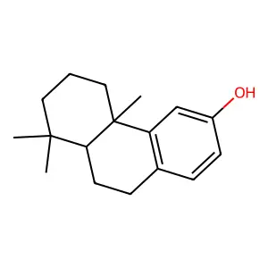 Podocarpa-8,11,13-trien-12-ol structure