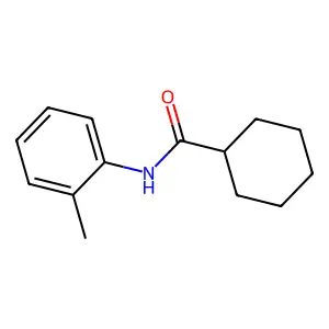 N-(2-methylphenyl)cyclohexanecarboxamide structure
