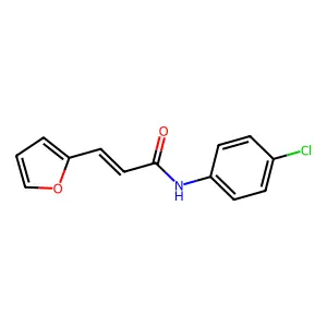 N-(4-chlorophenyl)-3-(furan-2-yl)prop-2-enamide structure