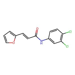 N-(3,4-dichlorophenyl)-3-(furan-2-yl)prop-2-enamide structure